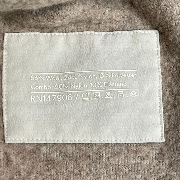 Outdoor voices women’s MegaFleece Wool Blend Snap Up Hoodie size M Colorblock - Picture 10 of 11